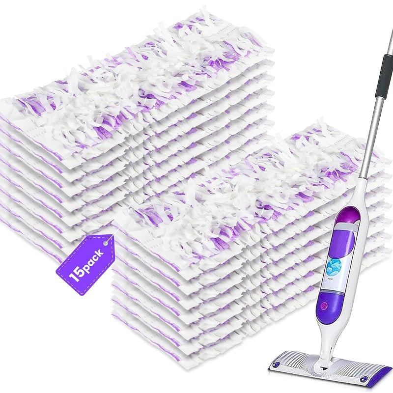 Bpbdzz 15 Pack Power Mop Refills Compatible with Swiffer PowerMop Multi-Surface Floor Mop and Swiffer PowerMop Wood Mop  Replacement Power Mop Pads - Image 1
